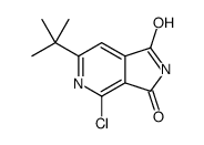 6-(叔丁基)-4-氯-1H-吡咯并[3,4-c]吡啶-1,3(2H)-二酮结构式