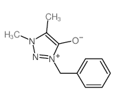 1H-1,2,3-Triazolium,4-hydroxy-1,5-dimethyl-3-(phenylmethyl)-, inner salt结构式