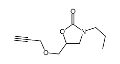 3-Propyl-5-[(2-propynyloxy)methyl]-2-oxazolidinone结构式