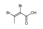 (2E)-2,3-Dibromo-2-butenoic acid structure