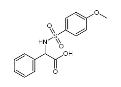 2-(4-methoxyphenylsulfonamido)-2-phenylacetic acid Structure