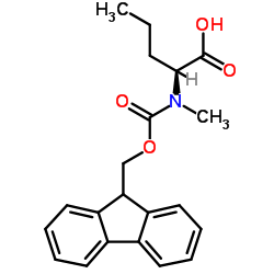 Fmoc-N-Me-Nva-OH Structure