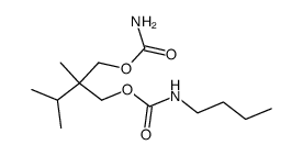 N-Butylcarbamic acid 2-(carbamoyloxymethyl)-2,3-dimethylbutyl ester结构式