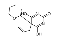 5-Allyl-5-(1-propoxyethyl)barbituric acid Structure