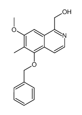 5-benzyloxy-1-hydroxymethyl-7-methoxy-6-methylisoquinoline Structure