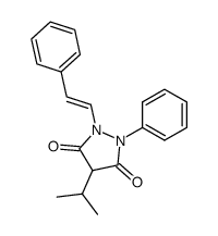 4-isopropyl-1-phenyl-2-styryl-pyrazolidine-3,5-dione Structure