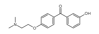 4'-[2-(N,N-dimethylamino)ethoxy]-3-hydroxybenzophenone结构式