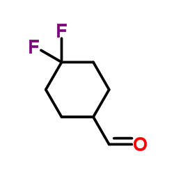 4,4-Difluorocyclohexanecarbaldehyde structure