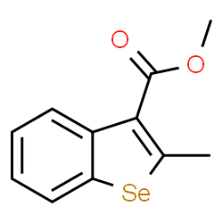 2-Methylbenzo[b]selenophene-3-carboxylic acid methyl ester结构式