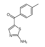 (2-氨基噻唑-5基)对甲苯甲酮结构式