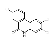 2,3,8-trichloro-5H-phenanthridin-6-one结构式