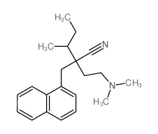 1-Naphthalenepropanenitrile,a-[2-(dimethylamino)ethyl]-a-(1-methylpropyl)- Structure