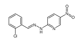 N-[(E)-(2-chlorophenyl)methylideneamino]-5-nitropyridin-2-amine Structure