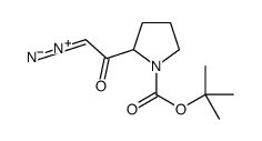 2-(2-二氮杂乙酰基)吡咯烷-1-羧酸叔丁酯结构式