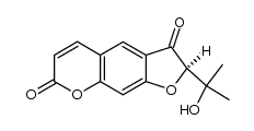 (R)-2-(2-hydroxypropan-2-yl)-2H-furo[3,2-g]chromene-3,7-dione Structure