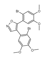 4,5-bis(2-bromo-4,5-dimethoxyphenyl)isoxazole结构式