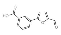 3-(5-甲酰呋喃-2-基)苯甲酸结构式