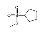 Cyclopentanesulfonothioic acid, S-methyl ester (9CI) Structure