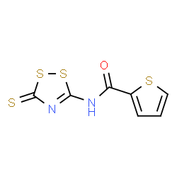 N-(3-Thioxo-3H-1,2,4-dithiazol-5-yl)-2-thiophenecarboxamide结构式