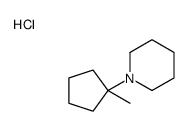 1-(1-methylcyclopentyl)piperidine,hydrochloride结构式