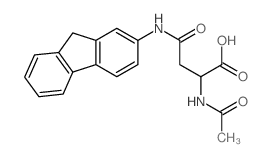 L-Asparagine,N2-acetyl-N-9H-fluoren-2-yl- structure