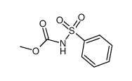 N-(phenylsulfonyl)carbamic acid methyl ester结构式