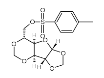 O1,O2,O3,O5-dimethanediyl-O6-(toluene-4-sulfonyl)-α-D-glucofuranose Structure