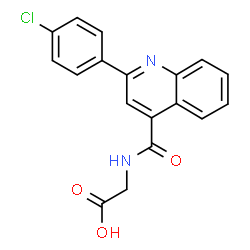 ([[2-(4-CHLOROPHENYL)QUINOLIN-4-YL]CARBONYL]AMINO)ACETIC ACID结构式