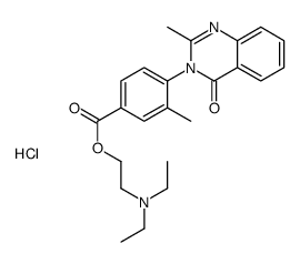 3-Methyl-4-(2-methyl-4-oxo-3(4H)-quinazolinyl)benzoic acid 2-(diethyla mino)ethyl ester HCl结构式