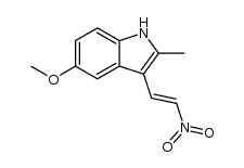 5-methoxy-2-methyl-3-(2-nitrovinyl)-1H-indole Structure