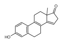 3-Hydroxy-oestrapentaen-(1,3,5(10),8,14)-on-(17)结构式