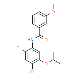 N-(2,4-DICHLORO-5-ISOPROPOXYPHENYL)-3-METHOXYBENZENECARBOXAMIDE结构式
