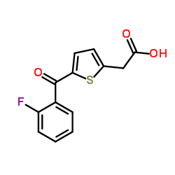 2-[5-(2-FLUOROBENZOYL)-2-THIENYL]ACETIC ACID Structure