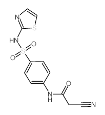 2-cyano-N-{4-[(1,3-thiazol-2-ylamino)sulfonyl]phenyl}acetamide结构式