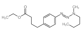 ethyl 4-[4-(butyl-methyl-amino)diazenylphenyl]butanoate structure