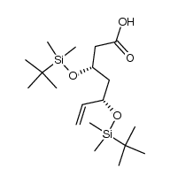 (3S,5S)-3,5-bis[(1,1-dimethylethyl)dimethylsilyloxy]-6-heptenic acid结构式