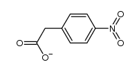(4-nitro-phenyl)-acetic acid, deprotonated form Structure