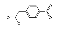 (4-nitro-phenyl)-acetic acid, deprotonated form结构式