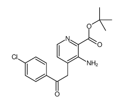 tert-butyl 3-amino-4-[2-(4-chlorophenyl)-2-oxoethyl]pyridine-2-carboxylate结构式