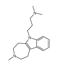 2,3,4,5-Tetrahydro-N,N,3-trimethylazepino[4,5-b]indole-6(1H)-propan-1-amine结构式