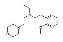 N-Ethyl-2-(2-methoxyphenyl)-N-[2-(4-morpholinyl)ethyl]ethanamine结构式