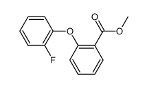 2-(2-fluoro-phenoxy)-benzoic acid methyl ester Structure
