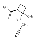 (1S,3s)-3-乙酰基-2,2-二甲基环丁烷乙腈结构式