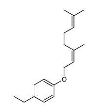 1-(3,7-dimethylocta-2,6-dienoxy)-4-ethylbenzene结构式