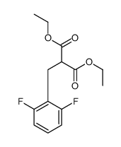 diethyl 2-[(2,6-difluorophenyl)methyl]propanedioate Structure