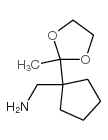 Cyclopentanemethanamine, 1-(2-methyl-1,3-dioxolan-2-yl)- (9CI) Structure