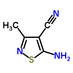 5-Amino-3-methylisothiazole-4-carbonitrile Structure