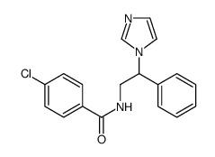 4-chloro-N-(2-imidazol-1-yl-2-phenylethyl)benzamide结构式