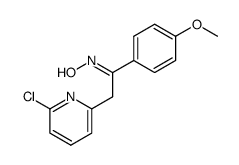 2-(6-chloro-2-pyridinyl)-1-(4-methoxyphenyl)ethanone oxime结构式