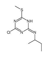 N-butan-2-yl-4-chloro-6-methylsulfanyl-1,3,5-triazin-2-amine Structure